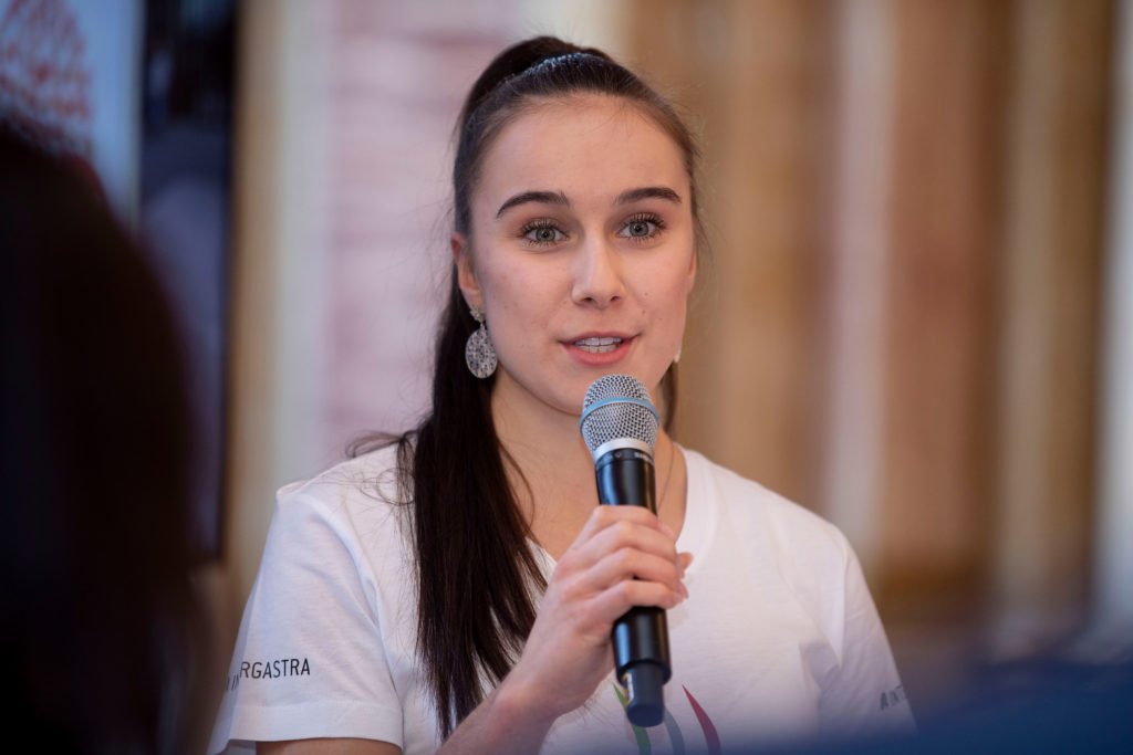 ITabea Alt (internationally acclaimed gymnast) knows tips for preparing for a competition. Credit: Messe Stuttgart