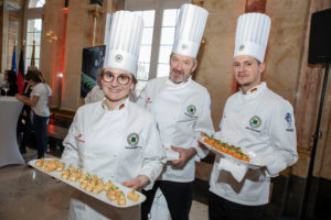 The German National Culinary Teams presented finger food and set culinary accents. Credit: Messe Stuttgart