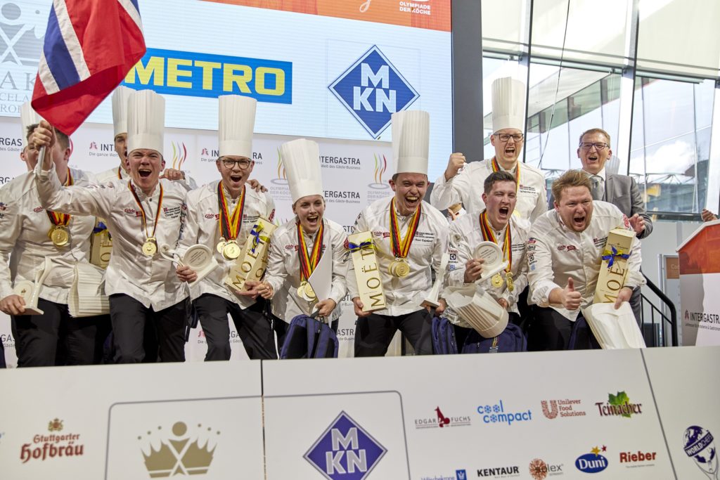 Norway won the gold medal in the category National Teams. Photo: IKA/Culinary Olympics