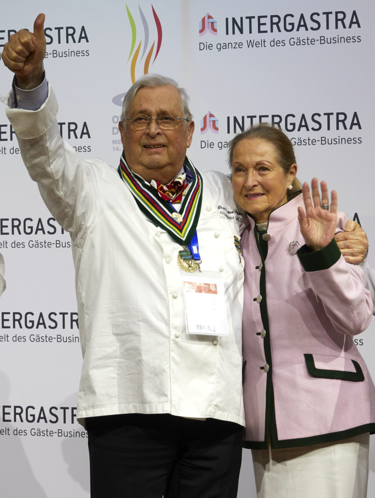 At the Life Chief Award ceremony with his wife, Birgitt. Photo: IKA/Culinary Olympics