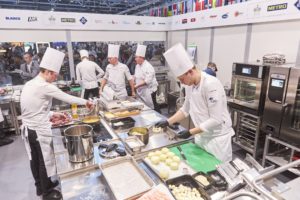 Blick in die Wettbewerbsküchen. Foto: IKA/Culinary Olympics